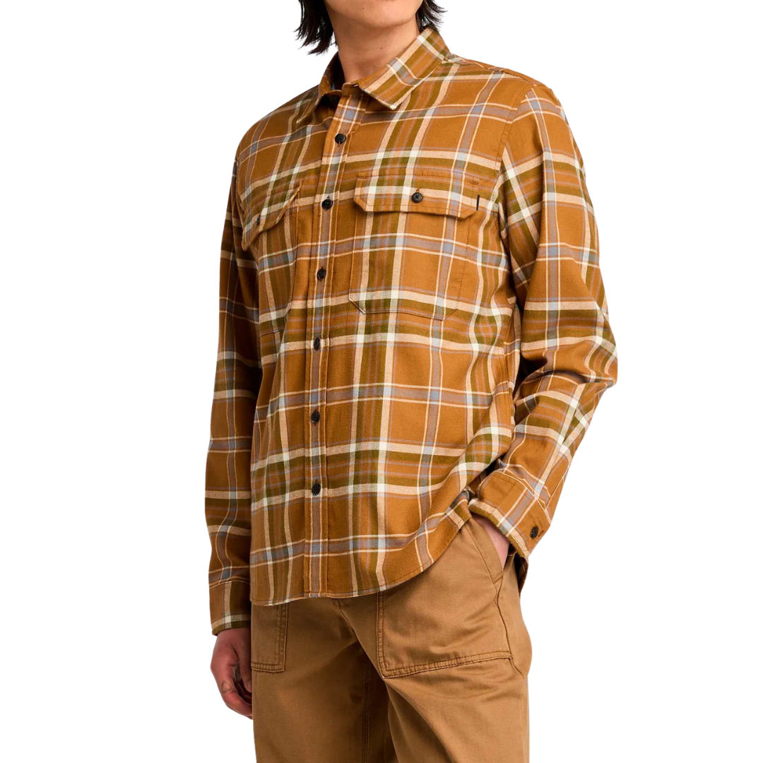 Timberland Men's Flap Pocket Plaid Overshirt (2 Colors)