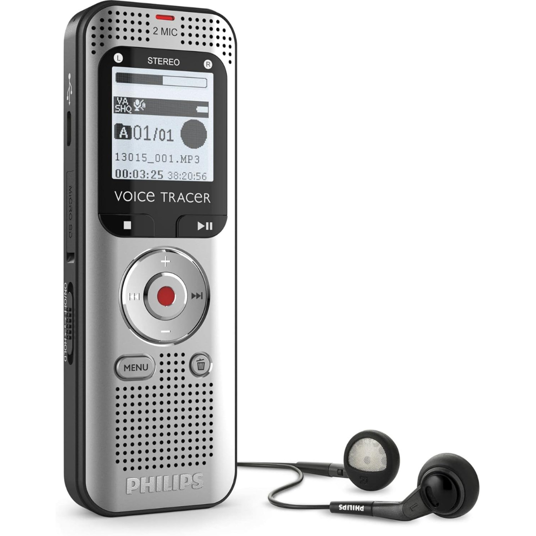 Philips VoiceTracer DVT2015 8GB Voice Recorder