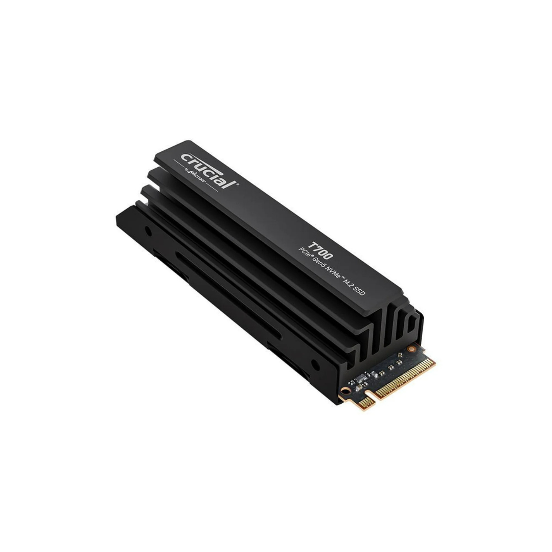 Crucial T700 4TB NVMe M.2 2280 PCIe Gen5x4 Internal SSD With Heatsink