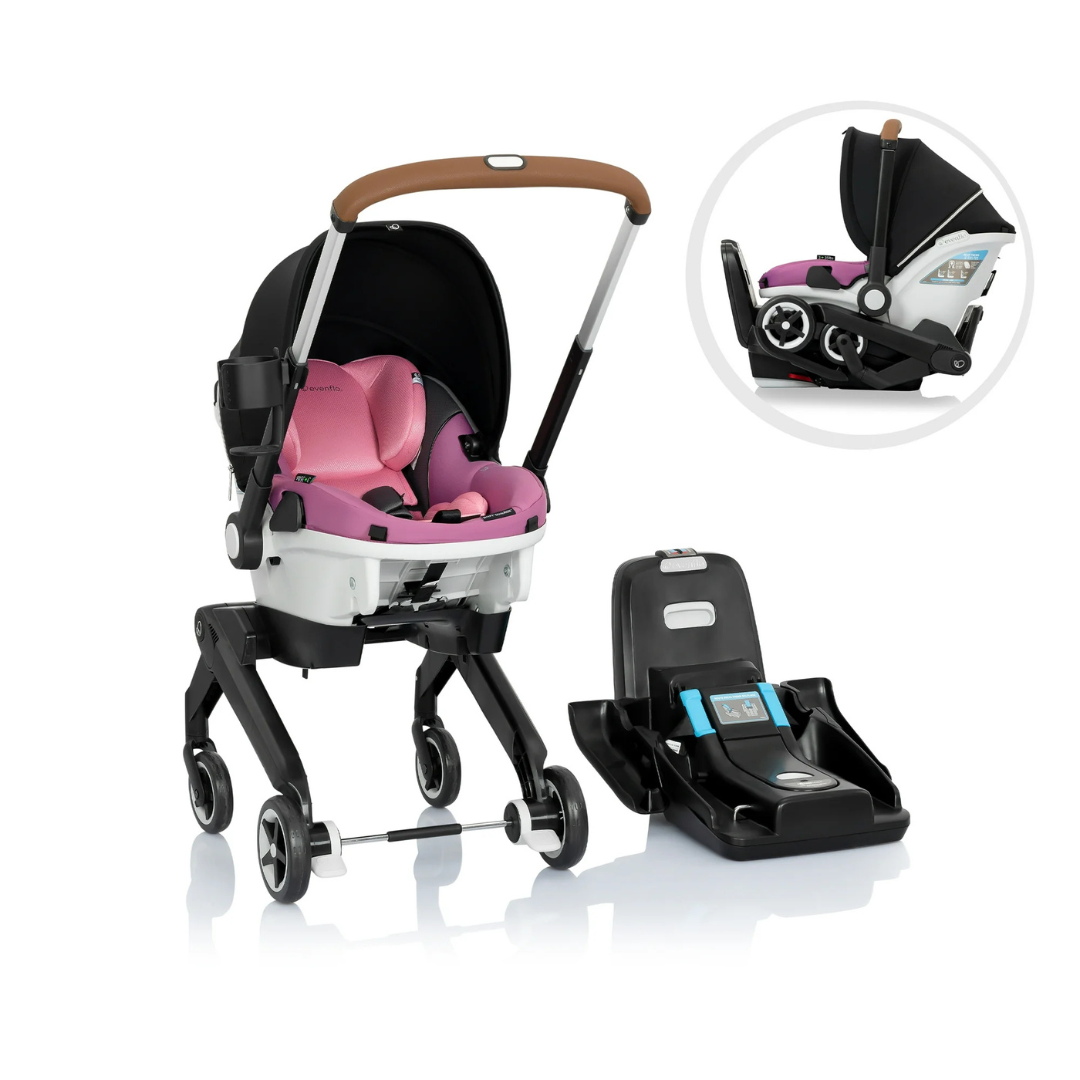 Evenflo Gold Shyft DualRide W/Carryall Storage Infant Car Seat & Stroller