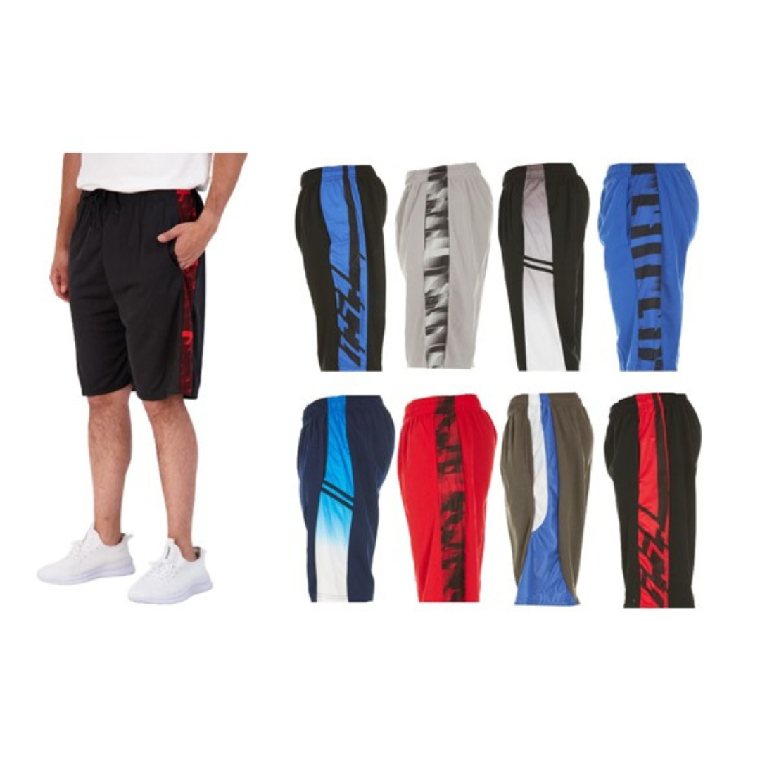 4-Pack Keltex Men's Active Athletic Assorted Performance Shorts