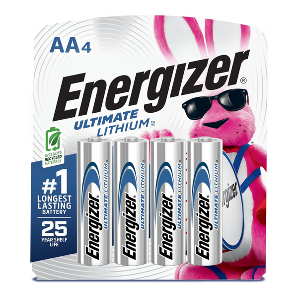 4-Count Energizer Ultimate Lithium AA Batteries