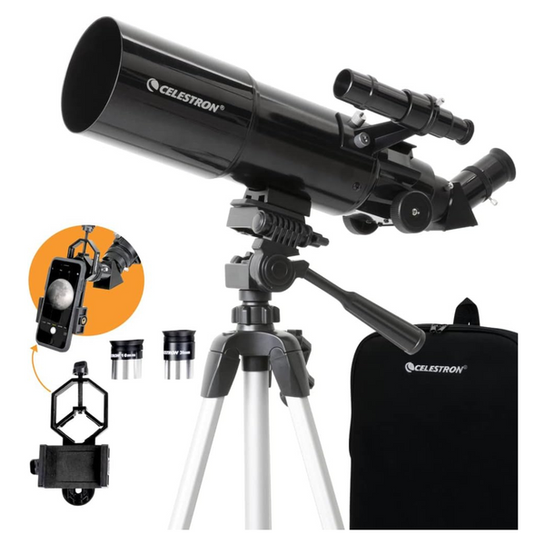 Celestron 80mm Travel Scope Portable Refractor Telescope