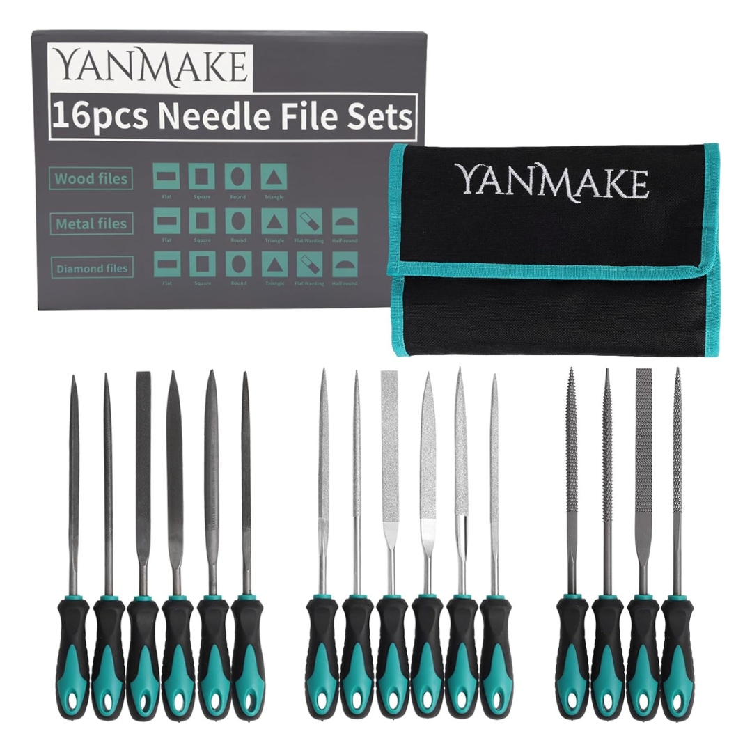 16-Piece Needle File Set With Carry Bag