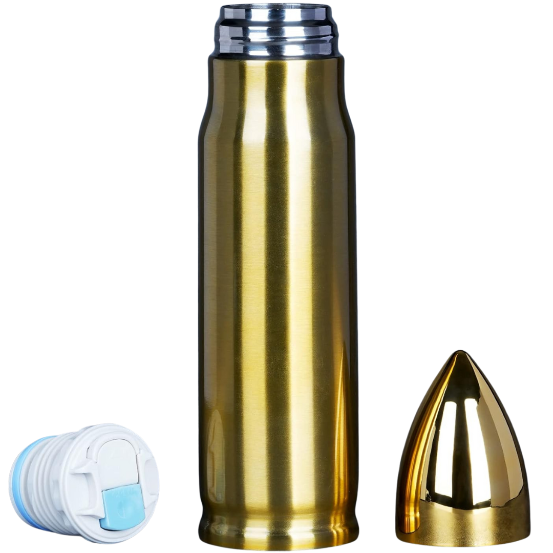 Funslive 17-Oz Bullet Water Tumbler For Men's Xmas Gifts