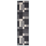 Modern Boxes Design Non-Slip Area Rug (2 X 7ft)