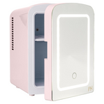 Paris Hilton 4 Liter Mini Refrigerator With Mirrored Door & LED Light