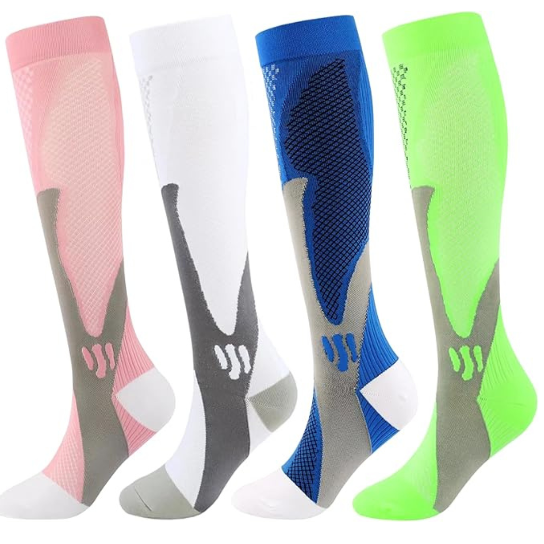 4-Paris Kickticks Women's Knee High Compression Socks (Various)