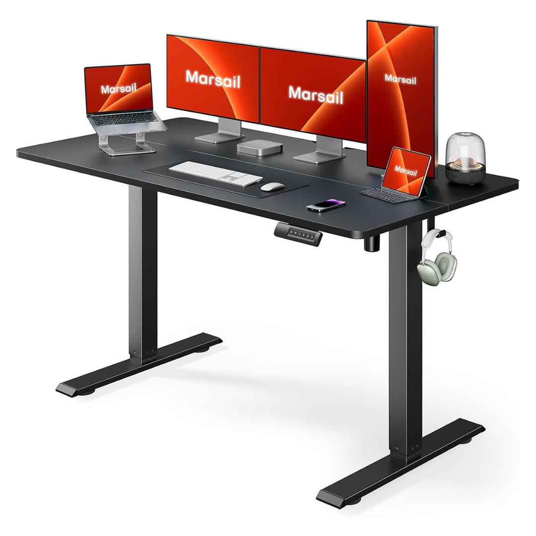 55" x 24" Marsail Electric Standing Desk With Memory Preset