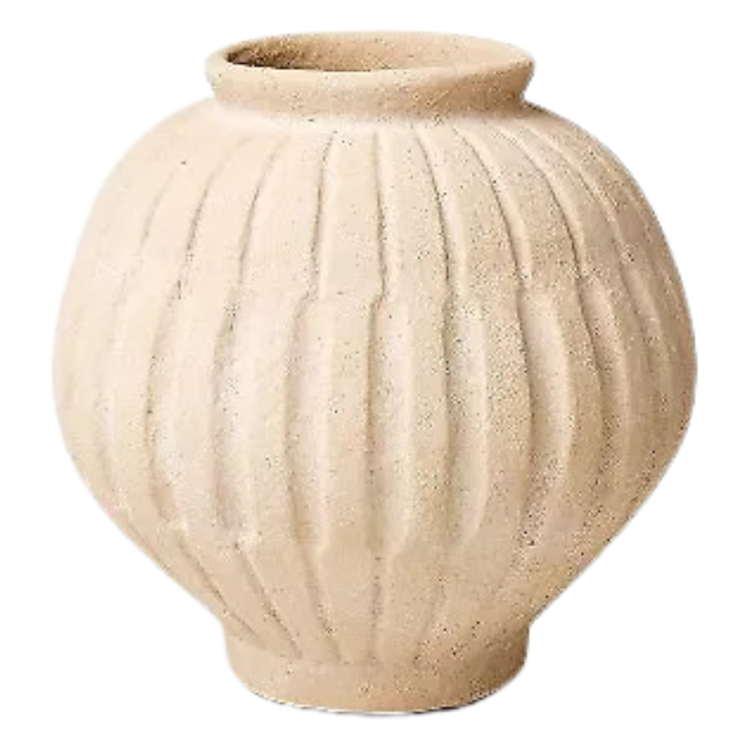 Threshold Tall Carved Ceramic Vase [Open Box]