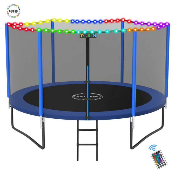 Yorin 8Ft Outdoor Round Recreational Trampoline, Heavy Duty Trampoline