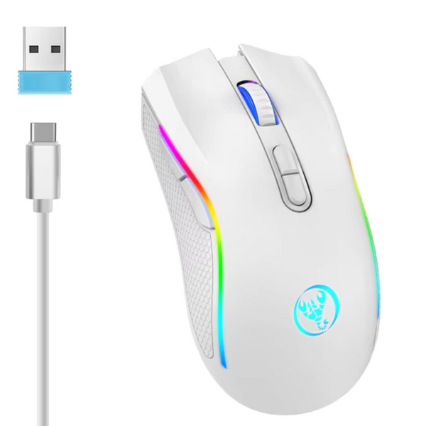 Rechargeable Ergonomics Portable 2.4G RGB Wireless Gaming Mouse