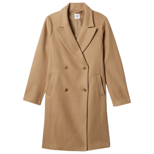 Gap Factory Women's Relaxed Long Topcoat (Camel Hair Brown)