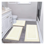 3-Pack Pauwer Bathroom Shower Rugs