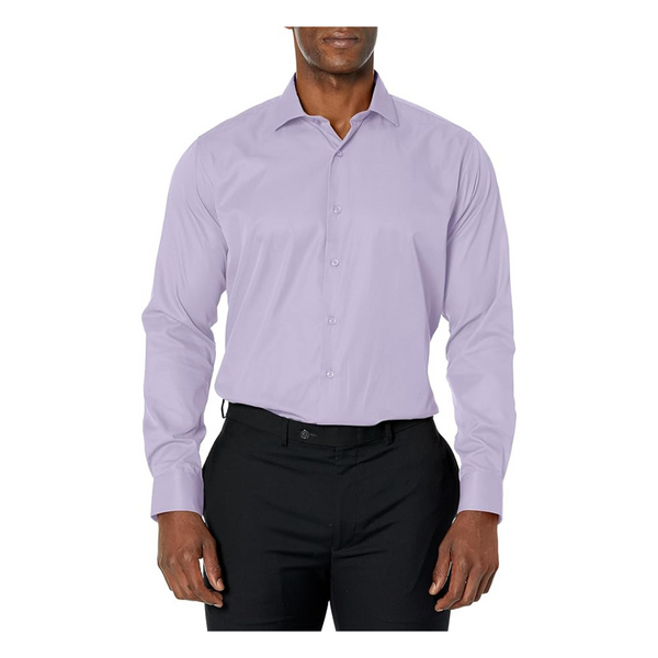 a.x.n.y Men's Slim Fit Solid Cotton Dress Shirt