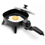 Elite Gourmet EFS-400 600W Personal Stir Fry Griddle Pan