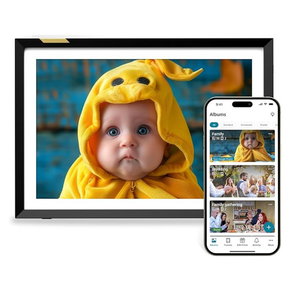 Nixplay AI-Enhanced Digital Picture Frame | Stunning HD Touch Screen Display