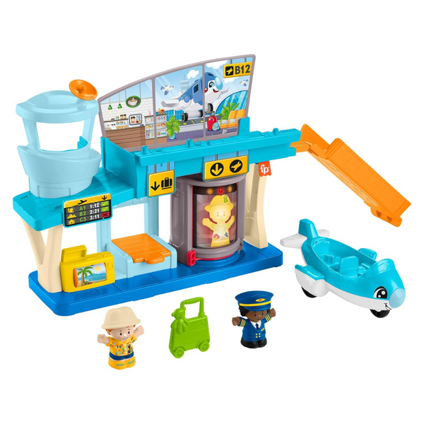 Fisher-Price Little People Toddler Toy Everyday Adventures Airport Playset With Airplane