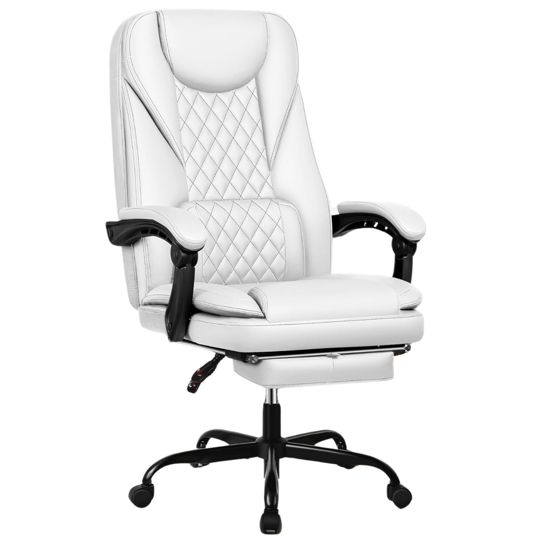 Guessky Executive Leather Office Chair With Foot Rest