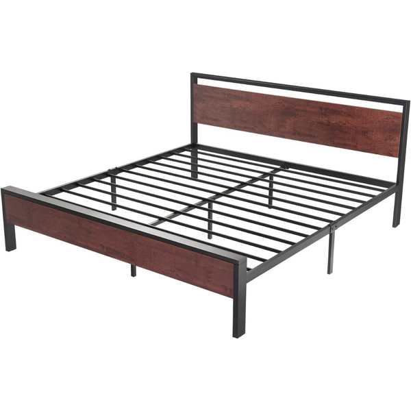 SHA CERLIN 14" King Size Metal Platform Bed Frame