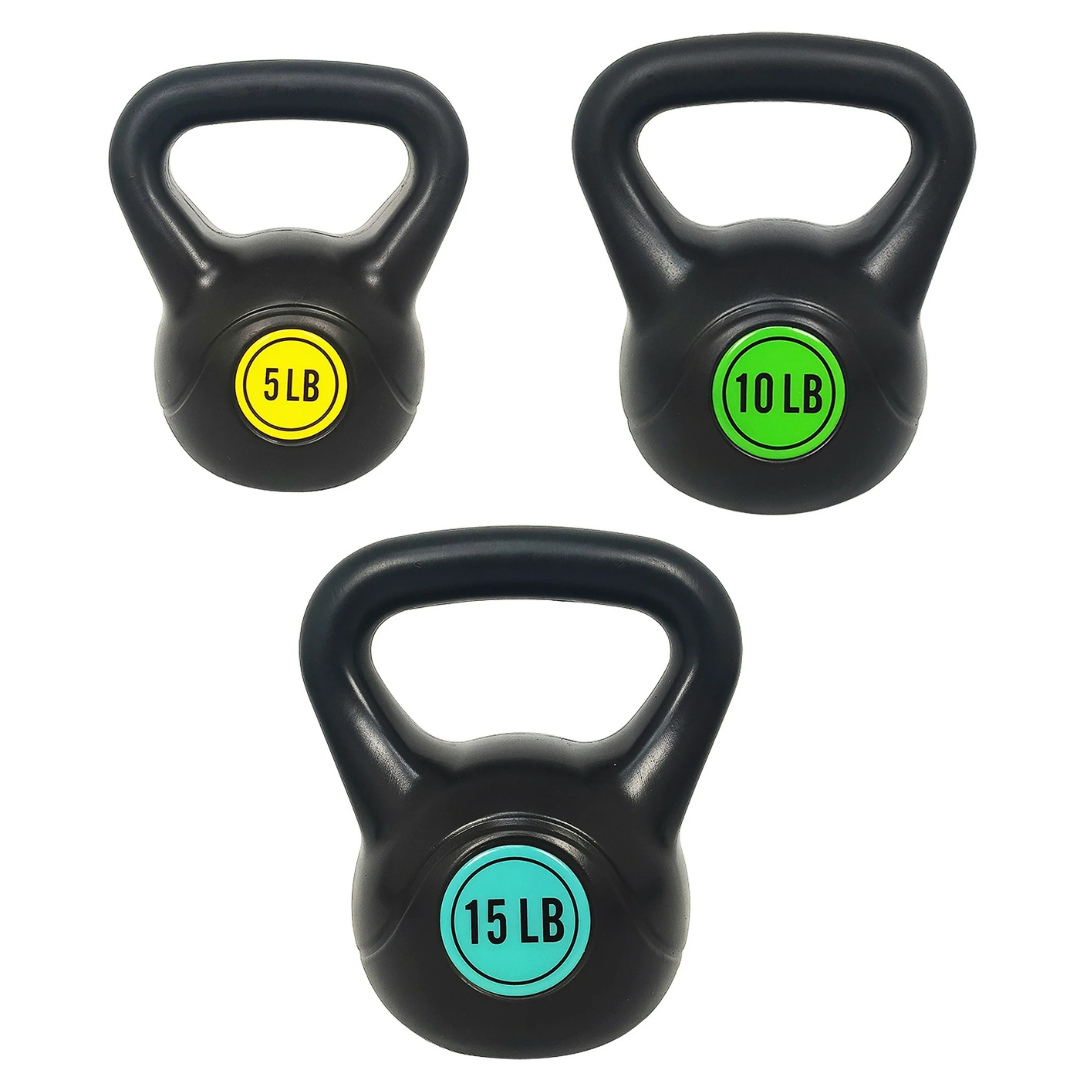 BalanceFrom Wide Grip Kettlebell Exercise Fitness Weight Set