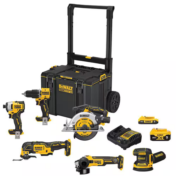 6-Tool Dewalt 20V MAX ToughSystem Lithium-Ion Cordless Combo Kit