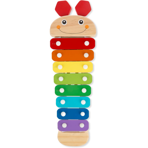 Melissa & Doug Caterpillar Xylophone Musical Toy With Wooden Mallets