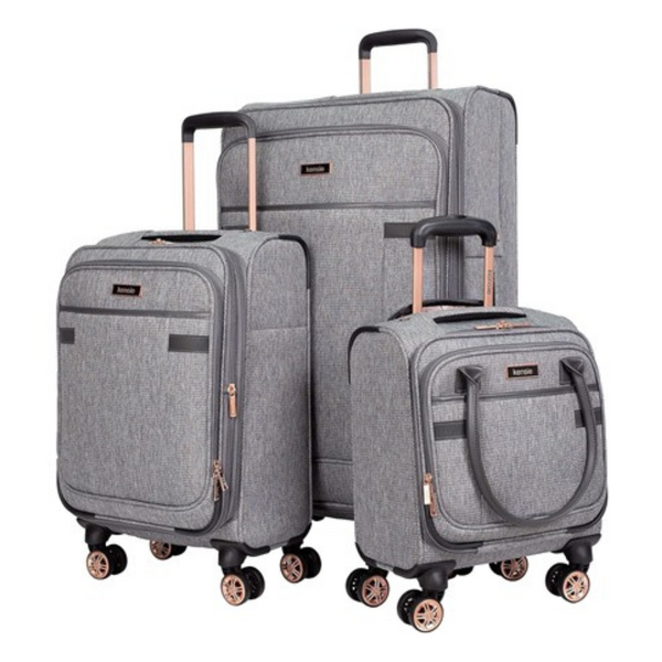 3-Piece Kensie Hudson Softside Spinner Luggage Set (16"/20"/28")