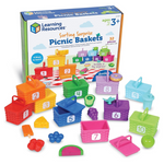 32-Pieces Learning Resources Sorting Surprise Color Sorting Picnic Baskets