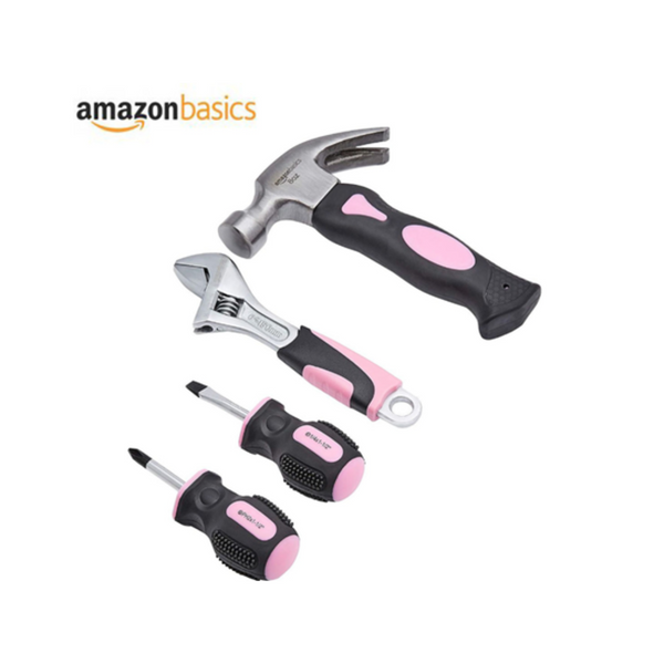 4-Piece Amazon Basics Stubby Tool Set