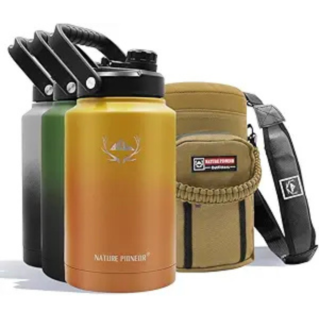 Nature PIioneor 128oz Insulated Stainless Steel Vacuum Water Bottles