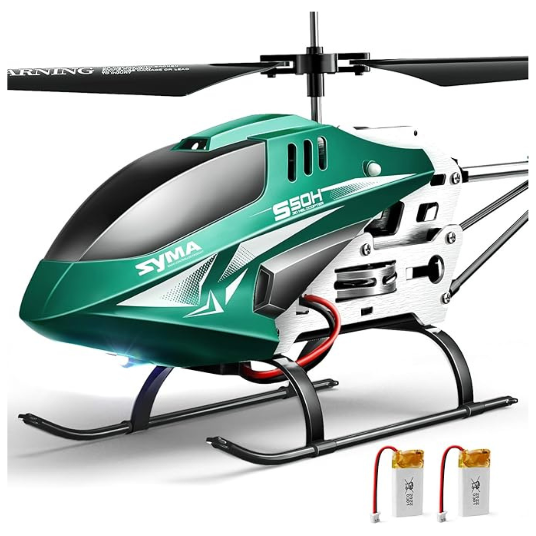 SYMA RC Helicopter For Kids With 2 Batteries, Altitude Hold (2 Colors)