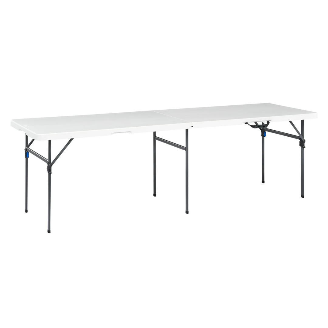 Mainstays White 8 Foot Folding Plastic Table