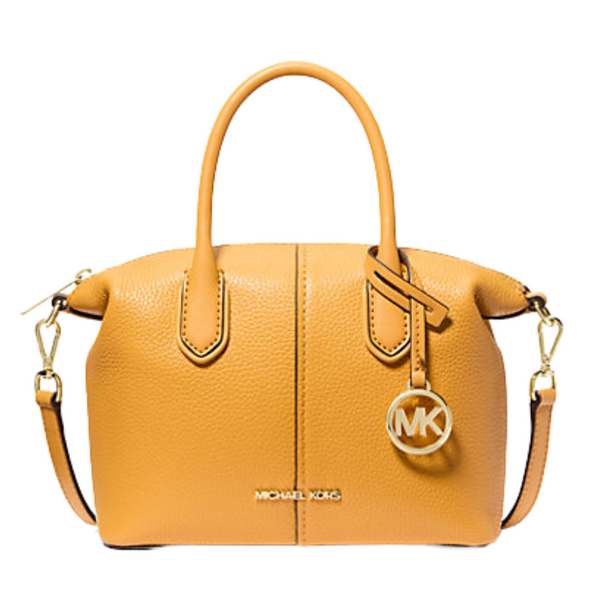 Michael Kors Hyde Small Pebbled Leather Satchel