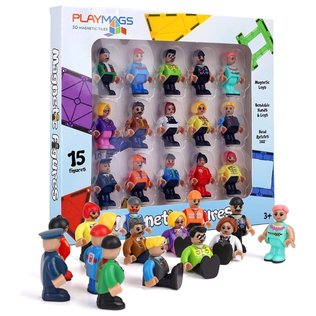 15-Piece Playmags Magnetic Community Figures Set