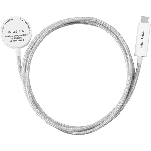 Insignia 4ft Apple Watch Magnetic Fast Charger to USB-C Braided Cable