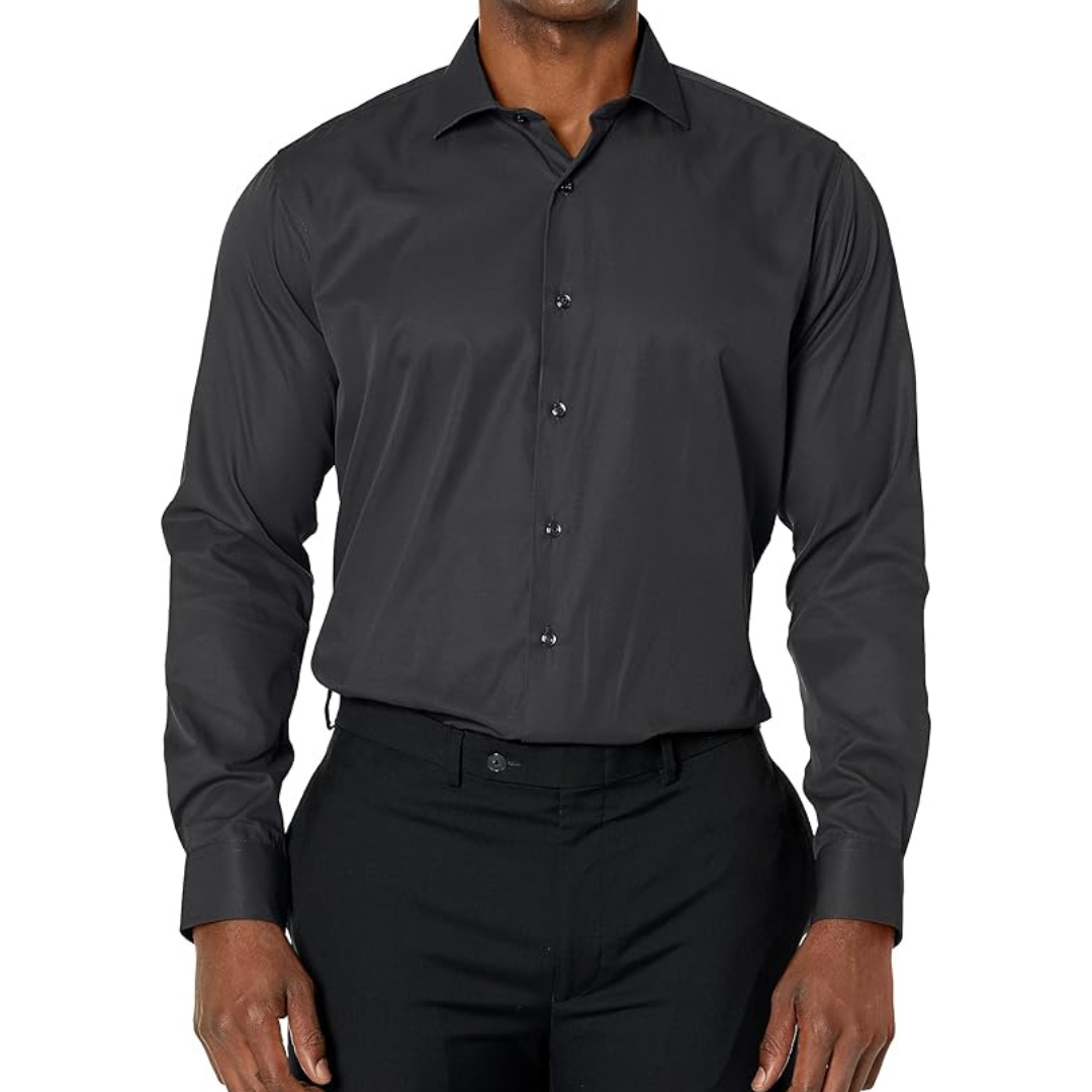 a.x.n.y Men's Slim Fit Solid Cotton Dress Shirt