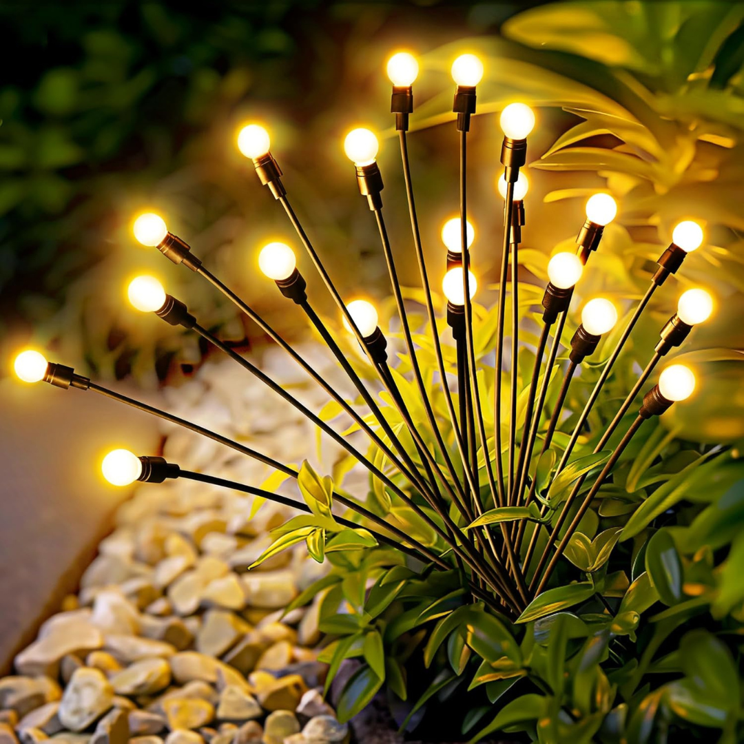 2-Pack PATIOPIA 20 LED Solar Firefly Garden Lights