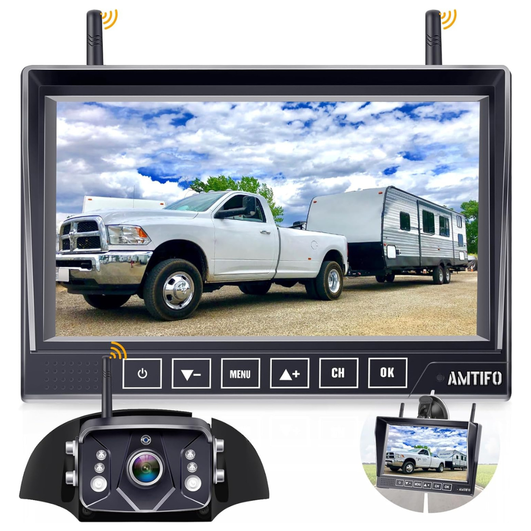 Furrion RV 7" Recording Plug-Play Wireless Backup Camera