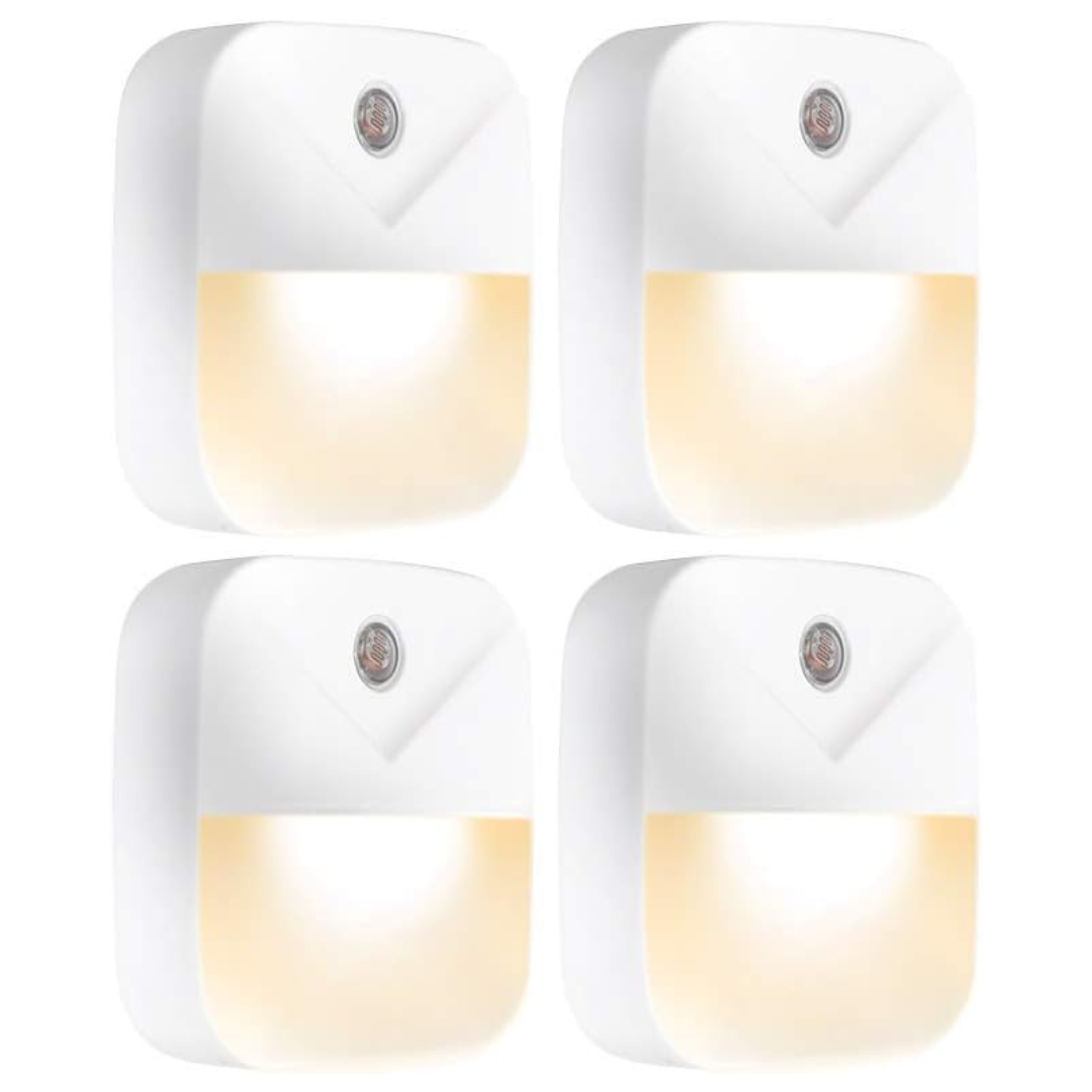 4-Pack LED Night Lights Plug Into Wall