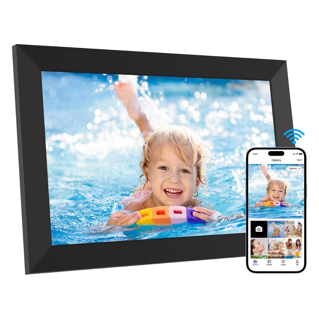 10.1" WiFi Digital Photo Frame With Built In 16GB Storage