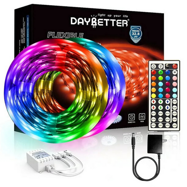 Daybetter 32.8 Feet LED Color Changing Strip Lights With Remote