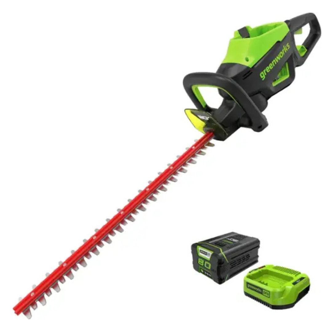 Greenworks 26" 80 Volt Brushless Hedge Trimmer With Battery And Charger