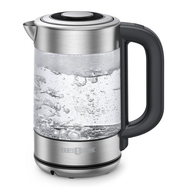 Paris Rhone 1.7L Glass & Stainless Steel Electric Tea Kettle