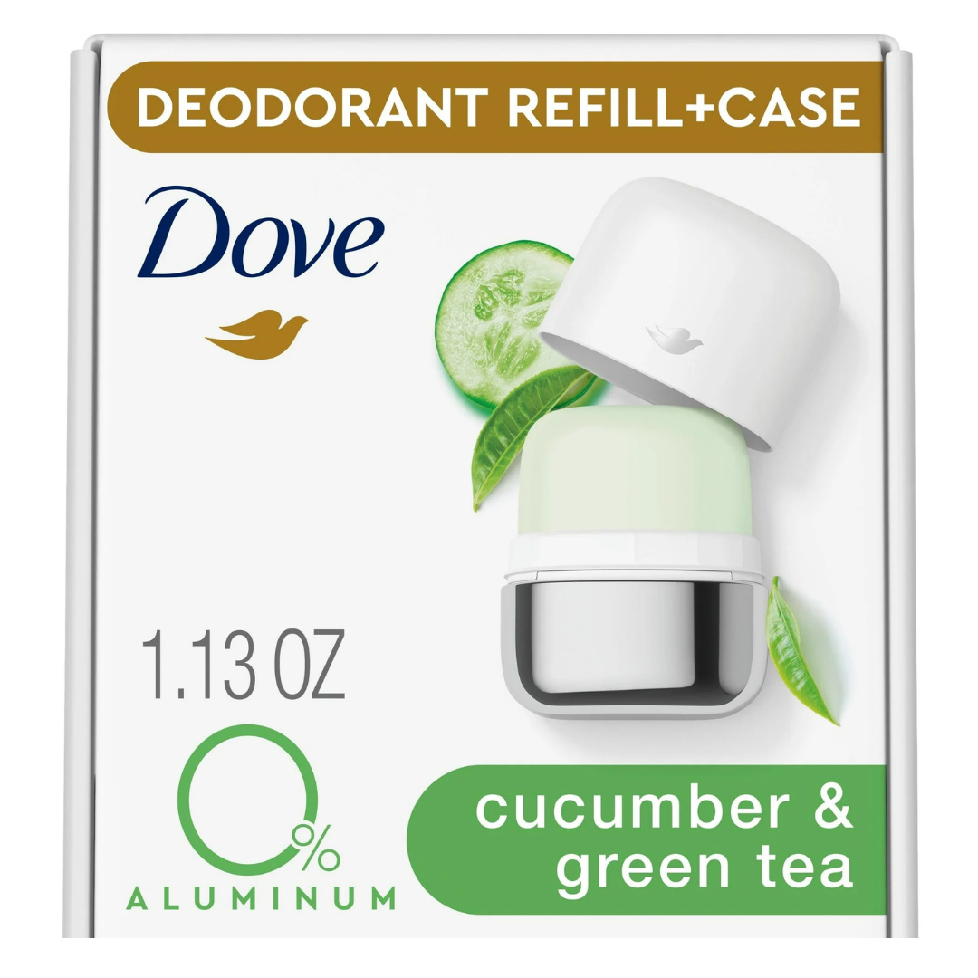 Dove Women's Deodorant Refill, Cucumber and Green Tea (1.13 Oz)