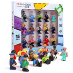 Playmags Set Of 15 Magnetic Figures Community Set For Magnetic Tiles