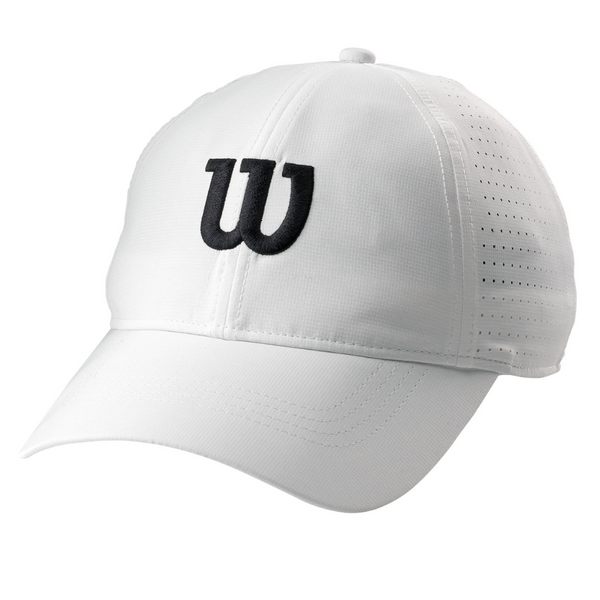 Wilson Men's Ultralight Adjustable Tennis Cap (White)