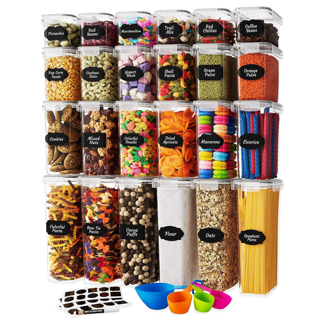 24-Pack Chef's Path Airtight Food Storage Containers Set With Lids