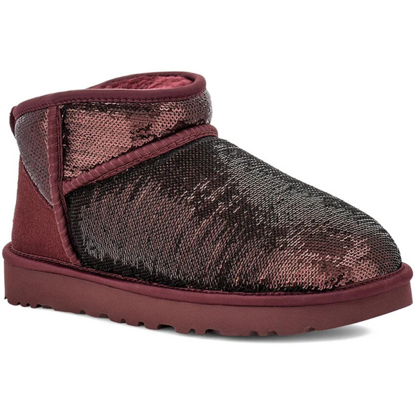 UGG Women's Classic Ultra Mini Mirror Ball Boot (Purple)