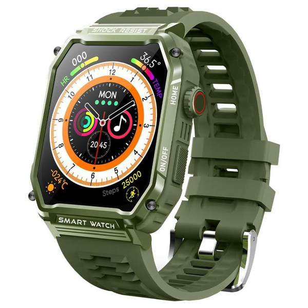 Dakiwin 2.01" Military Smart Watch with Heart Rate Monitor